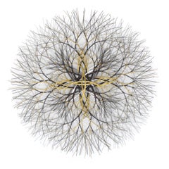 30"x30" Metal Wall Sculpture in Brass, Stainless, and Bronze #758