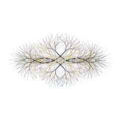 48"x25" Metal Wall Sculpture in Stainless, Bronze, and Brass #756
