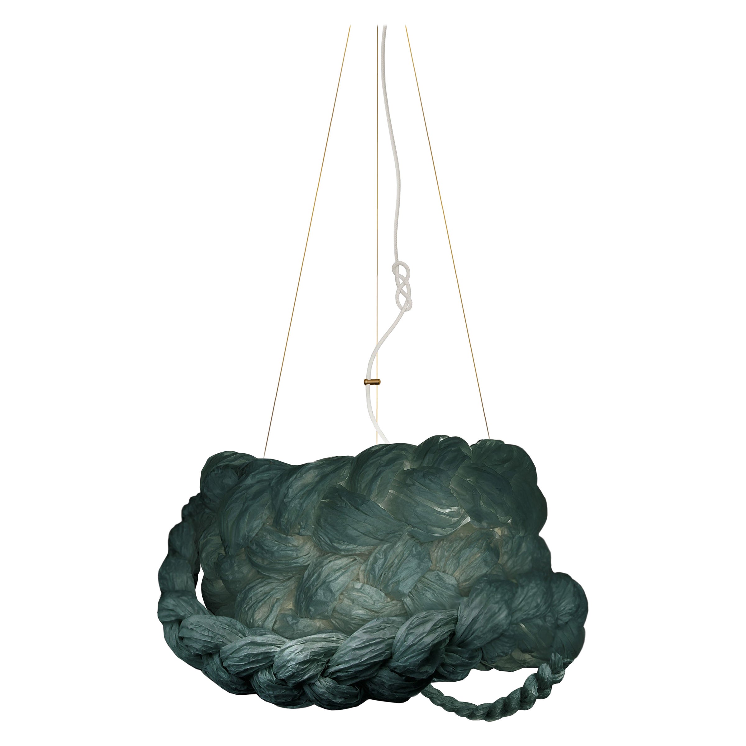 The Bride Large Turquoise Pendant Lamp by Mammalampa For Sale