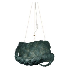 Grande lampe à suspension turquoise The Bride de Mammalampa