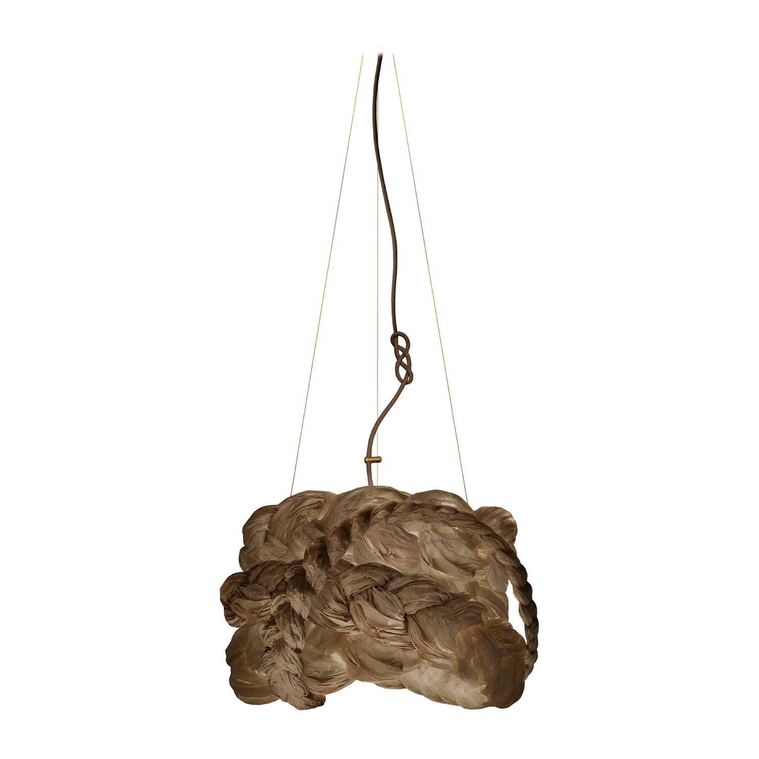 Lampada a sospensione The Bride Small Brown di Mammalampa