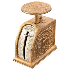 Tiffany Studios New York Zodiac Pattern Bronze Doré Postage Scale