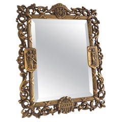 Miroir de justice 1900 en laiton