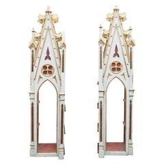 Antique Pair of Fairy Tale 19th Century Bookcase