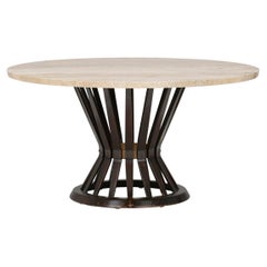 Edward Wormley Travertine Coffee Table ~ Model 5574