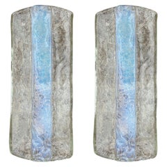 Pair Of Murano Glass Sconces By Carlo Nason For Mazzega