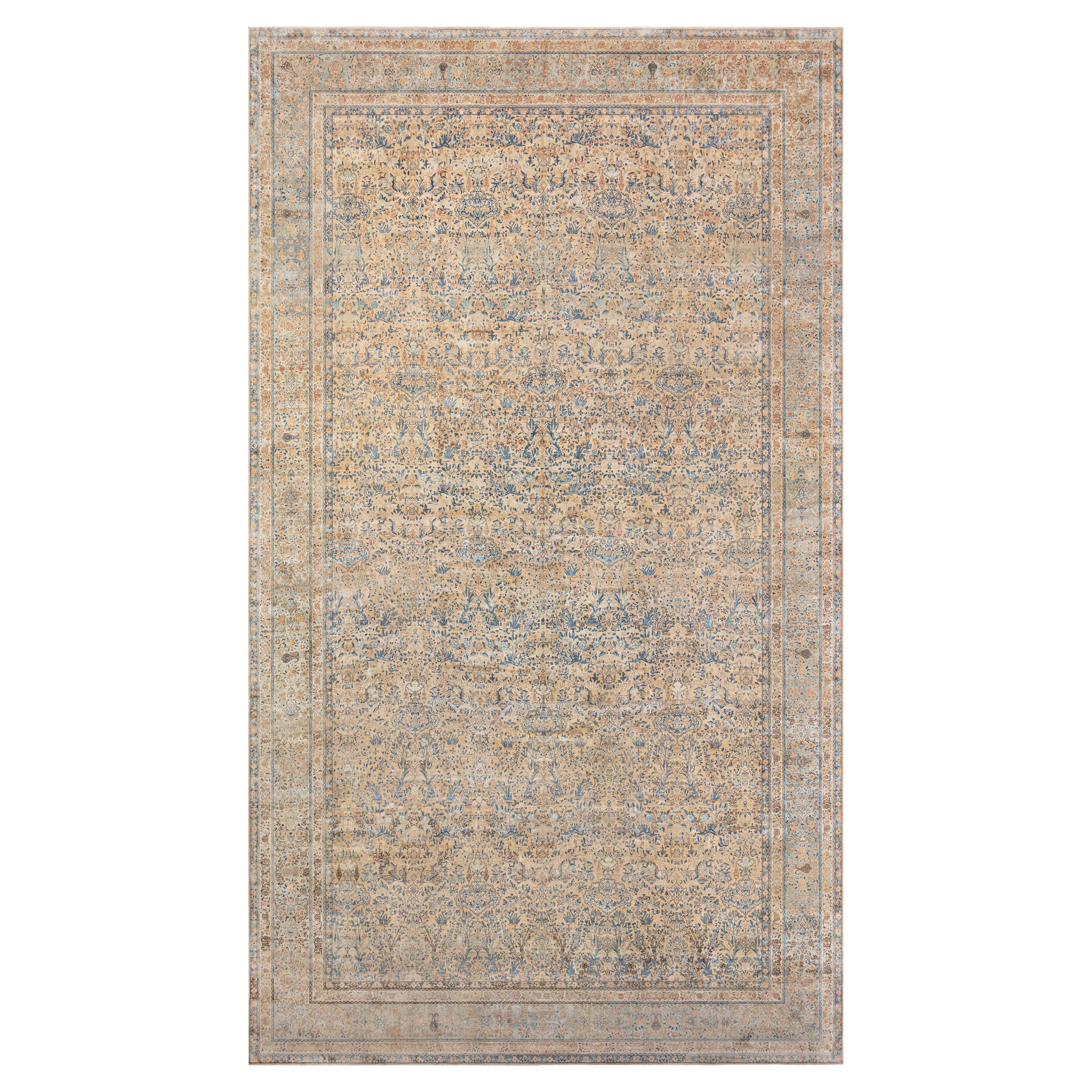 Tapis persan Kirman ancien fait à la main Doris Leslie Blau