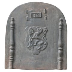 French Louis XIV Style 'Coat of Arms' Fireback / Backsplash, 20th Century