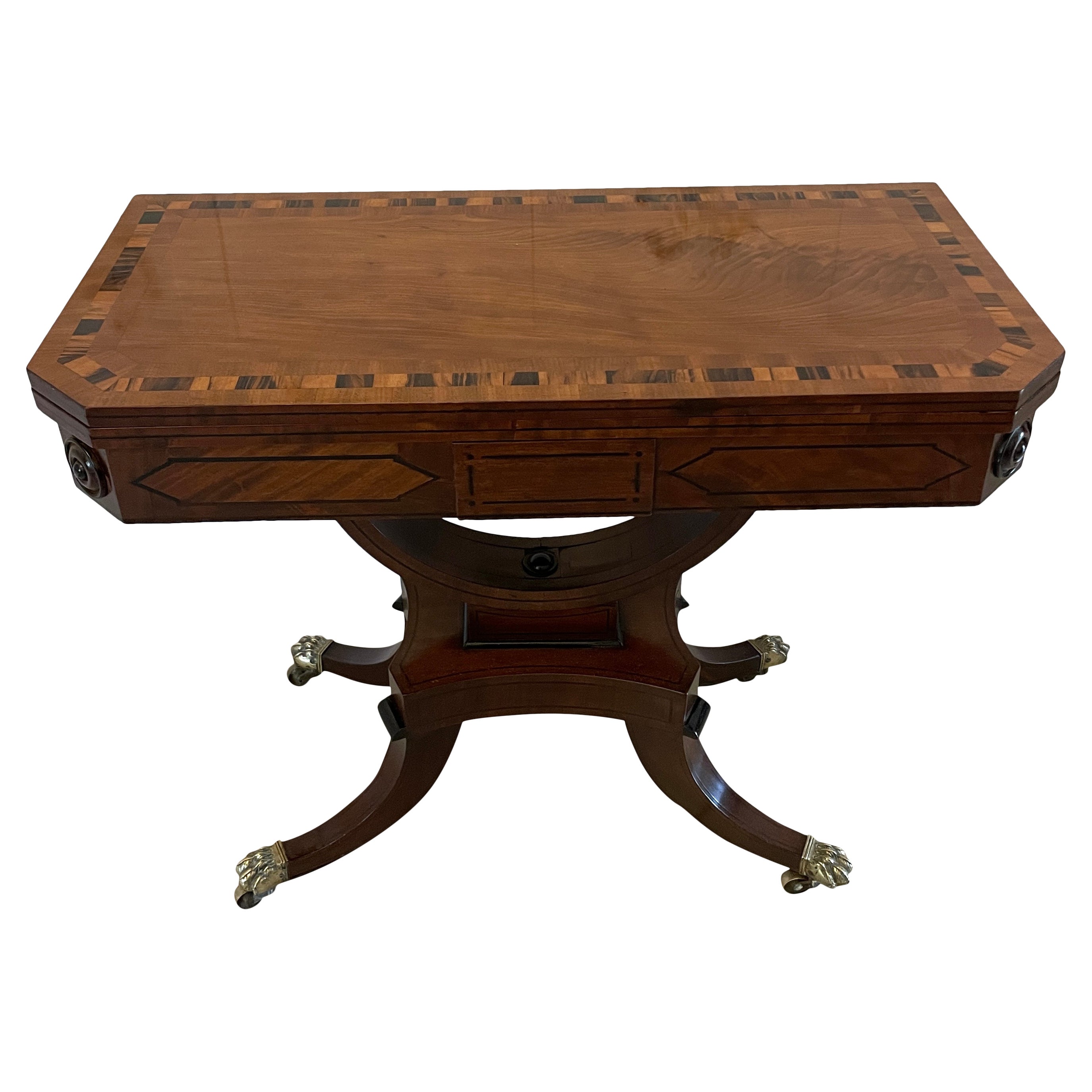 Tavolino da tavolo/console in mogano antico Regency di qualità eccezionale