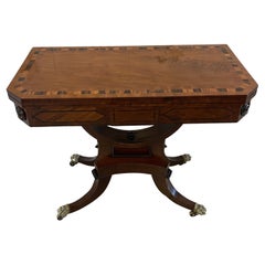 Outstanding Quality Antique Regency Mahogany Card/Console Table