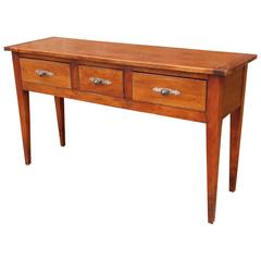 Cherry Wood French Console Table, circa 1880 Cherry Wood French Console Table, circa 1880