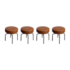 Charlotte Perriand Tabourets LC8 pour Cassina, 1929, lot de 4