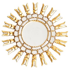Mid-Century Modern Sunburst Mirror, circa 1950