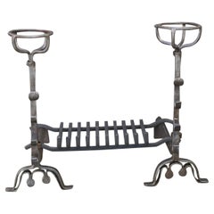 French Louis XIII Period Fireplace Grate or Fire Basket, 17th Century