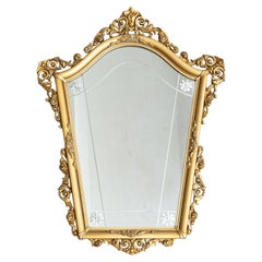 20. Jahrhundert Französisch Antique Golden Cornucopia Spiegel: Timeless Elegance