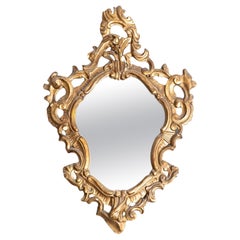 Espejo Cornucopia Dorado Antiguo Francés del Siglo XX: Elegancia atemporal