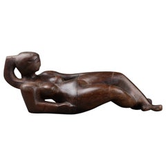 Antoniucci Volti : "Elisa", Lying woman, Straight carve, unique piece C.1965