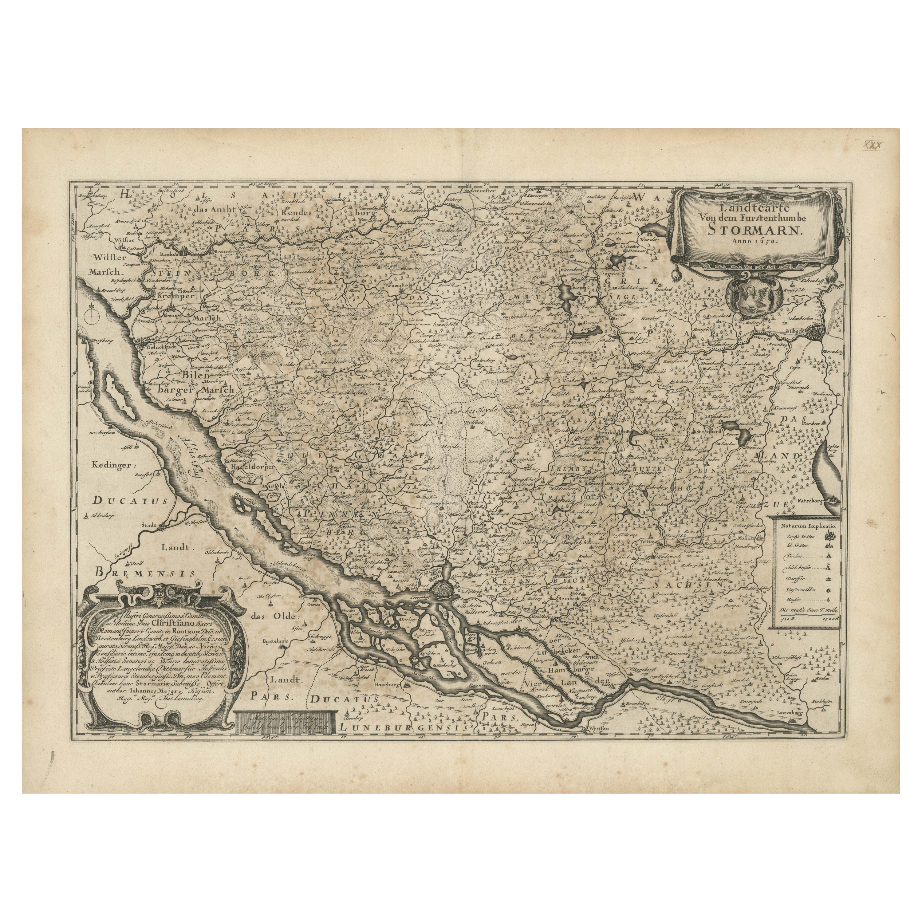 Mapping Stormarn: Johannes Meier's 1650 Cartographic Masterpiece