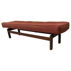 Mid-Century Modern Jens Risom Style Floating Top Elongated 72" Bench