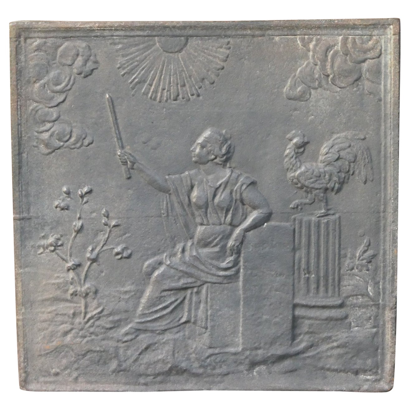 Aurora, Diosa del Amanecer, Revestimiento de chimenea / Revestimiento, Siglo XIX