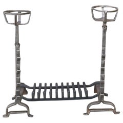 French Louis XIII Period Fireplace Grate or Fire Basket, 17th Century