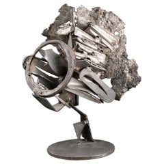 Albert Féraud : "Abstracción", escultura única de acero C. 19...