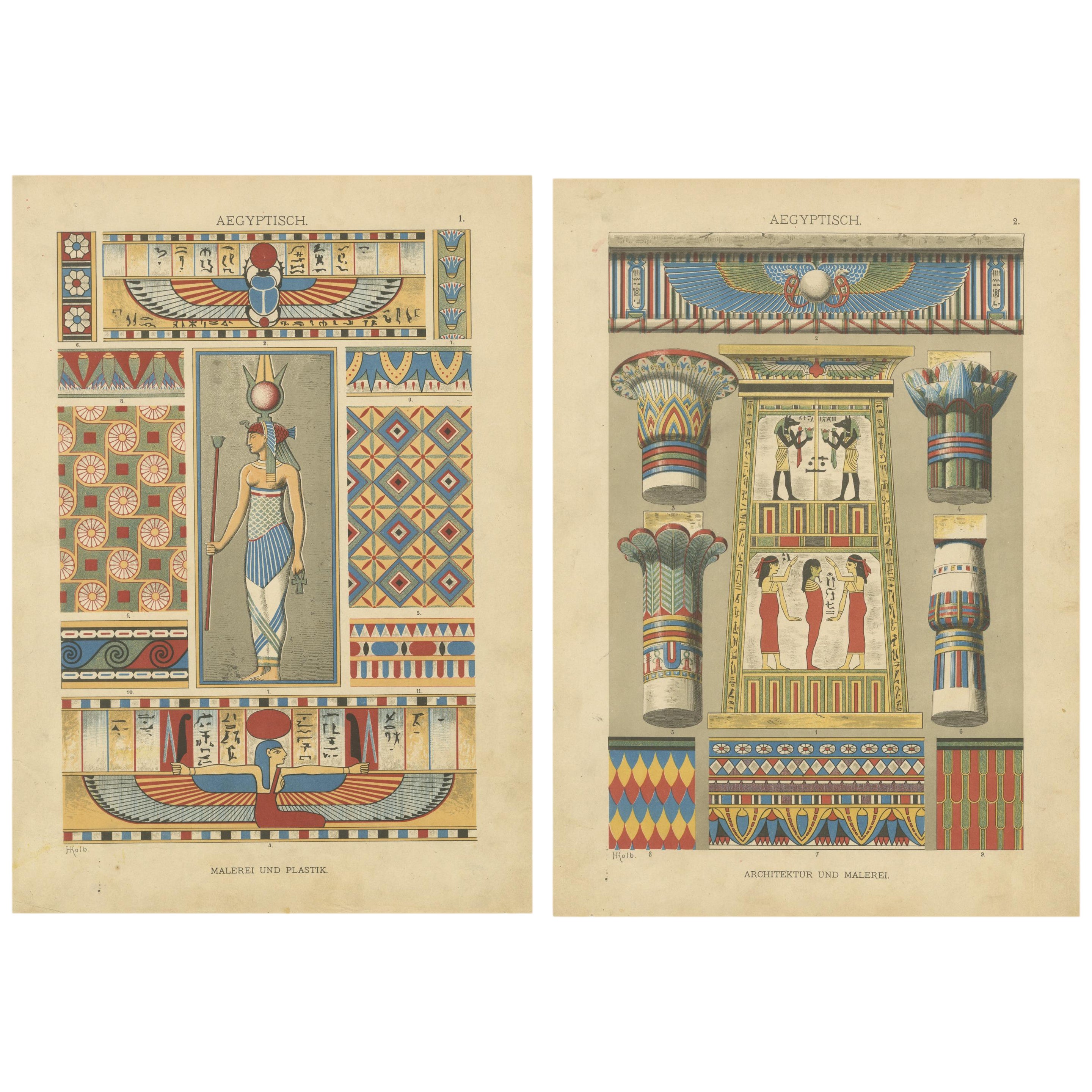 Esplorare l'arte egizia antica nella Collection'S di Dolmetsch, 1887