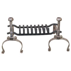 French Louis XV Period Fireplace Grate or Fire Basket, 18th Century