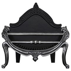 A Polished Cast Iron Firegrate in the Rococo Manner