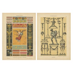 Elegancia pompeyana: La exploración de la decoración romana de Dolmetsch en 1887