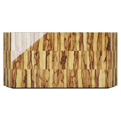 Aparador Senza Fine de madera brillante Antiaris negro