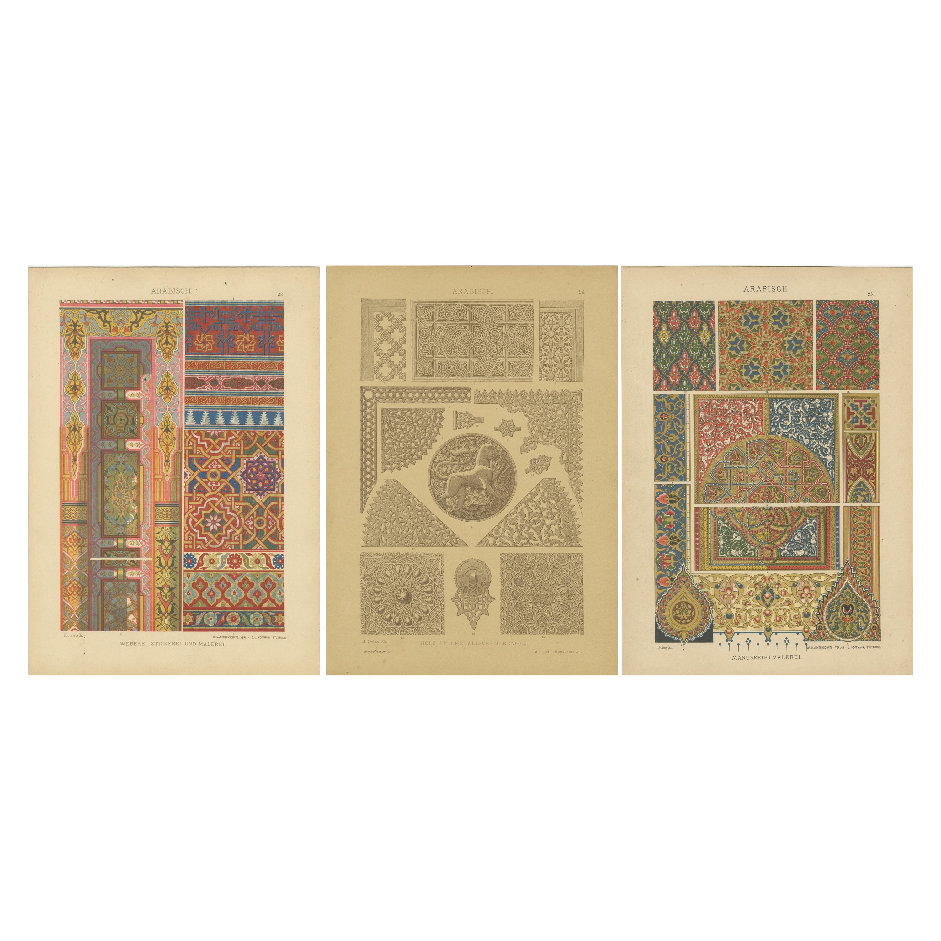 Arabic Artistic Brilliance in Dolmetsch's 1887 Ornament Treasury