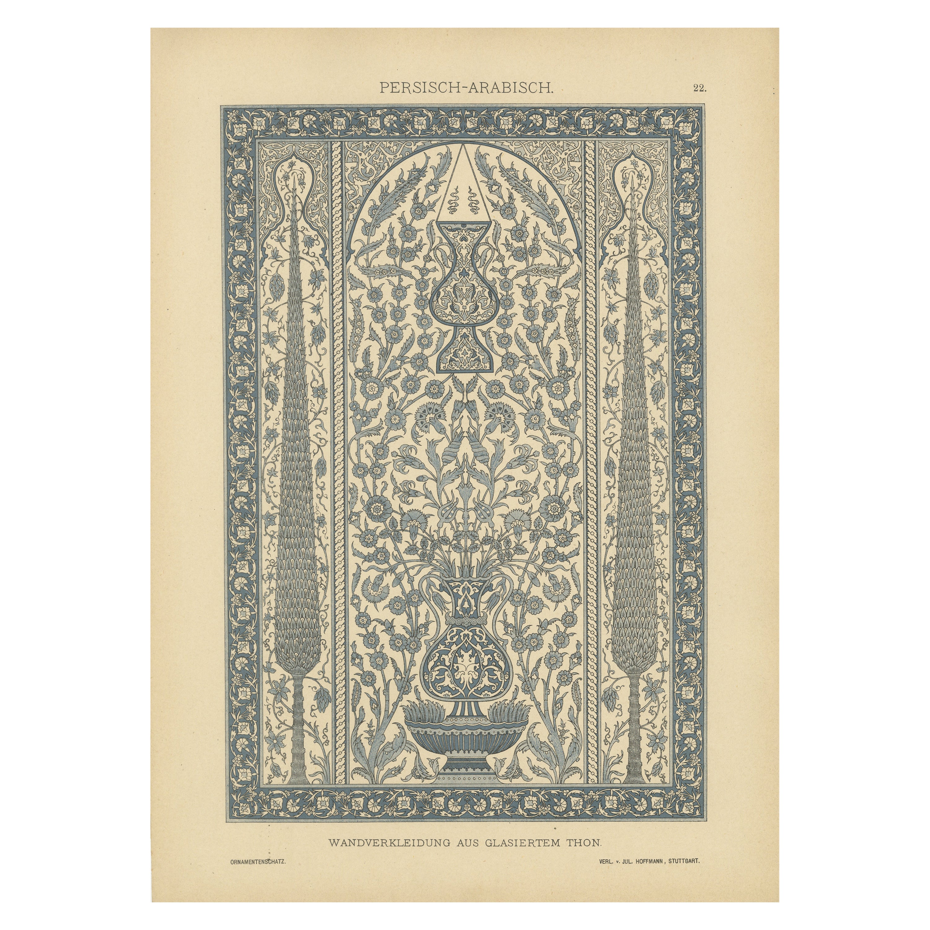 L'arte dell'argilla smaltata persiano-araba dalla compilazione di Dolmetsch del 1887