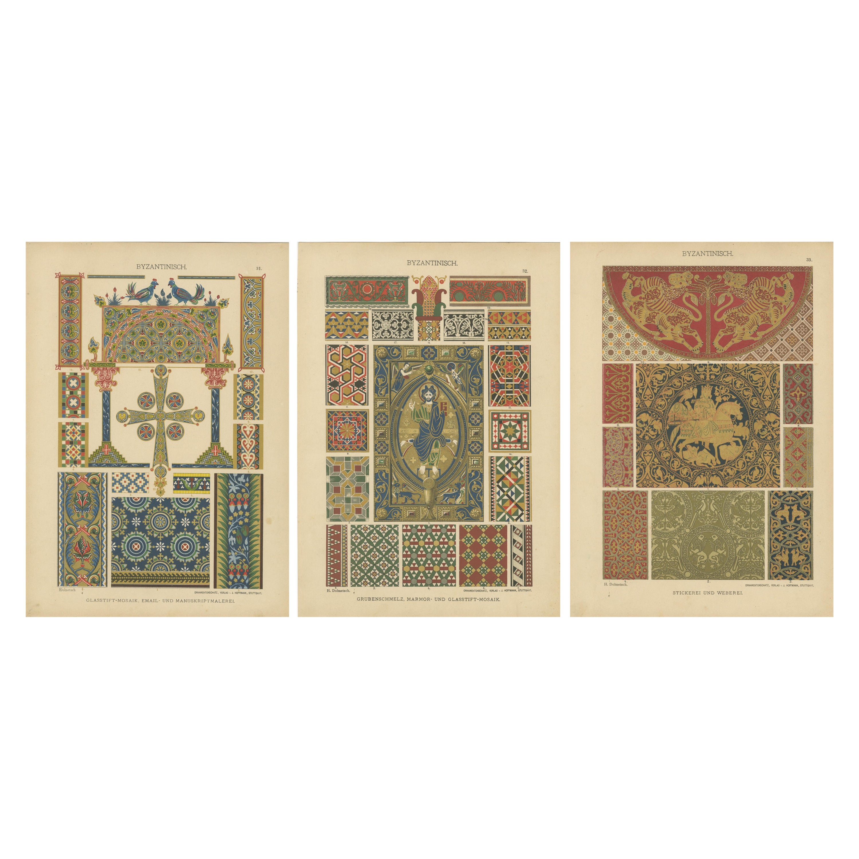 Arte ornamentale bizantina da Ornamentenschatz, 1887