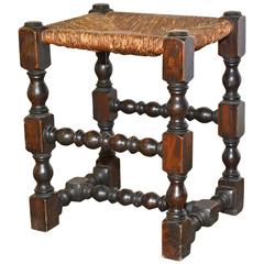 19th Century English Oak Stool 8