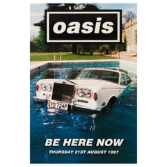 Oasis 'Be Here Now' Original UK Billboard Album Promo Poster, 1997