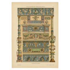 Italian Renaissance Façade Paintings from Ornamentenschatz, 1887