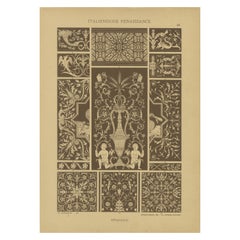 Diseños de taracea renacentista italiana de Ornamentenschatz, 1887