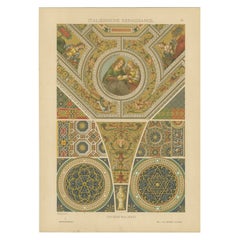 Italian Renaissance Ceiling Paintings from Ornamentenschatz, 1887