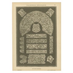 Italian Renaissance Lace Techniques from Ornamentenschatz, 1887