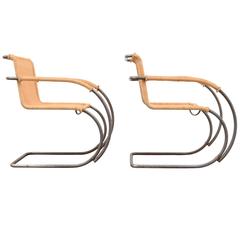 Pair of Mies van der Rohe "MR20" Chairs 10