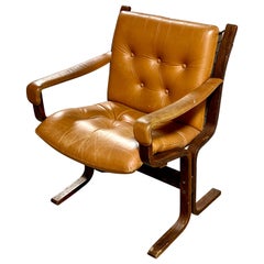 Ingmar Relling for Westnofa Siesta Mid Century Leather Lounge Chair