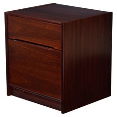 Archivador y soporte para impresora vintage danés moderno de palisandro