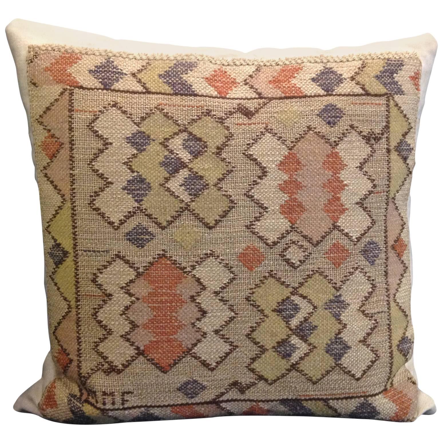 Marta Maas Fjetterström Pillow, 1930s For Sale