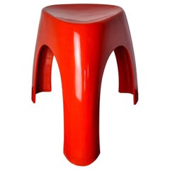 Red elephant stool by Vilmer, Spain, 1980