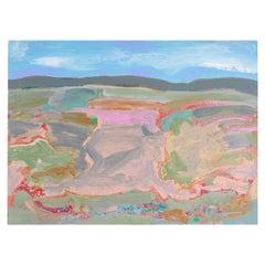 Harry Hilson Signed 1986 Acrylic on Paper Landscape Painting