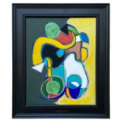 Original Modern Bright Color Abstract Painting by Palm Springs Artist