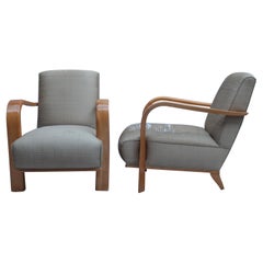 Pair of Fine French 1930s Armchairs by Robert Block