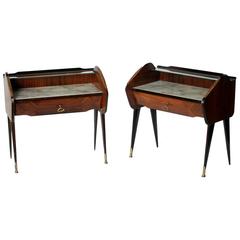 Pair of Italian Side Tables, in the Manner of Ico Parisi