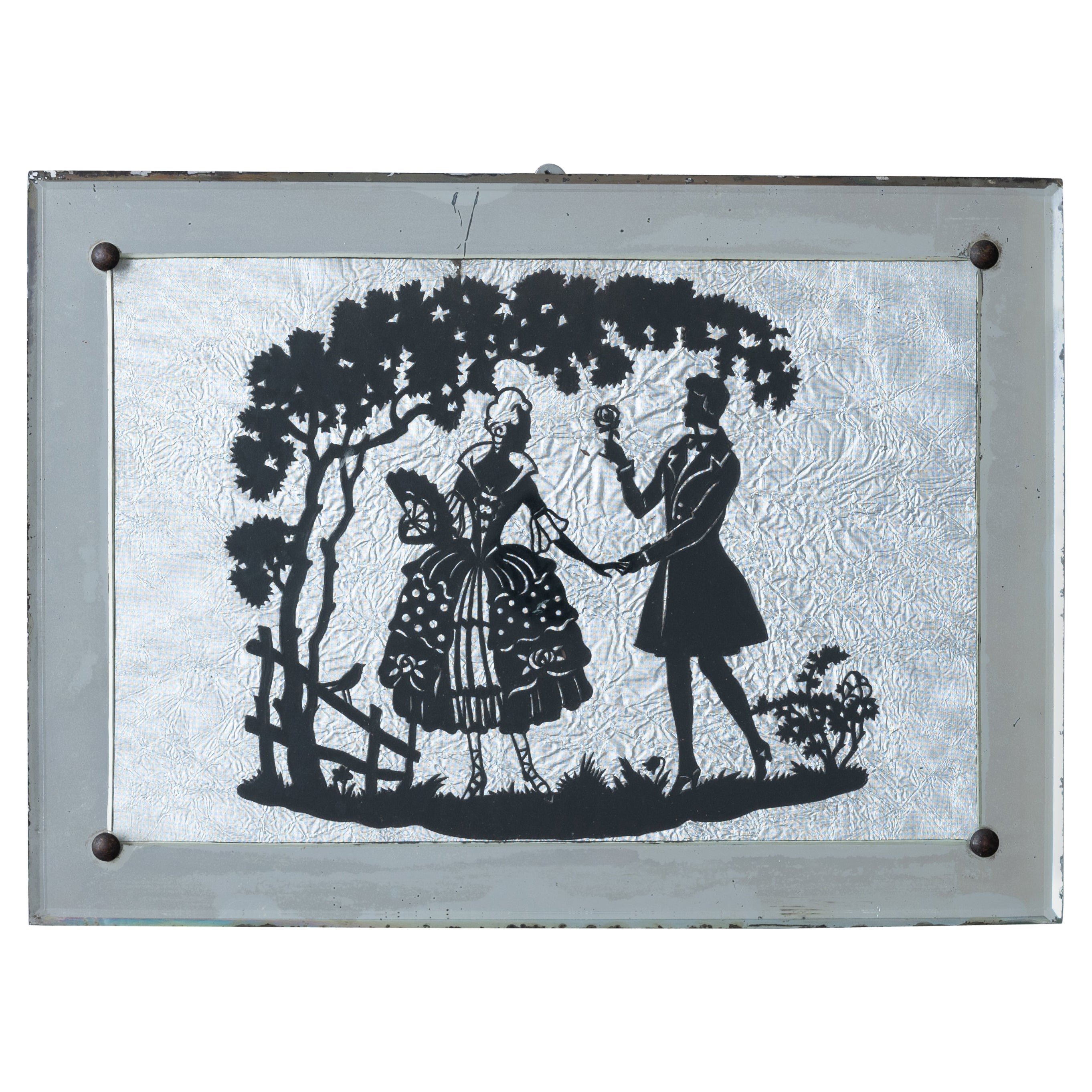 Silueta Arte Tijera con Marco Espejado en venta